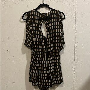 Dolce Vita Black and Tan Patterned Romper